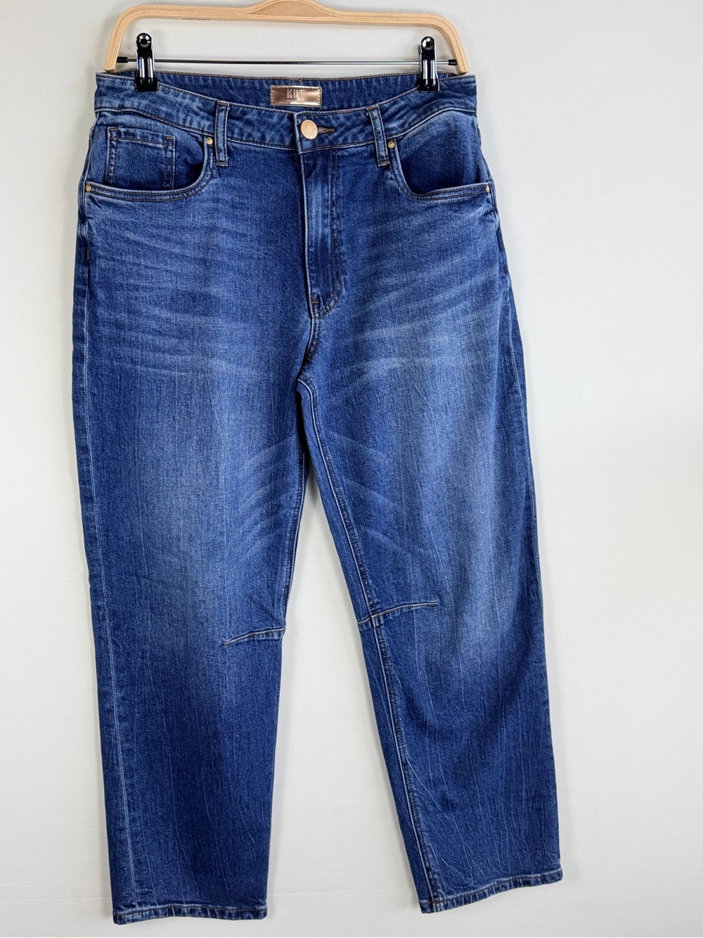 KUT From the Kloth Ashley Women’s Size 6 Slouchy Barrel Jeans Medium Wash